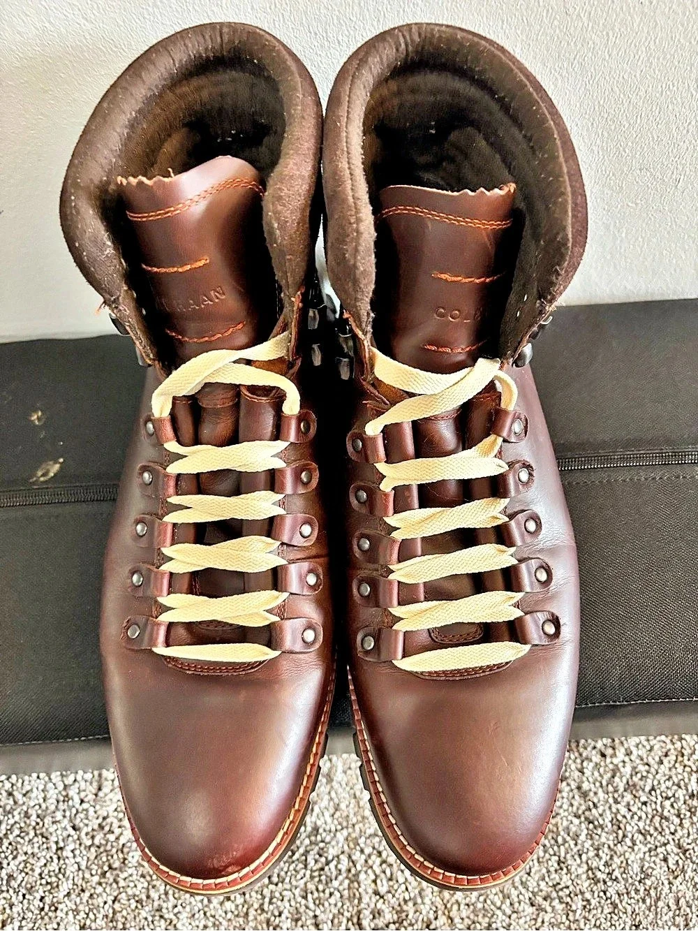 Cole Haan Zerogrand Leather Hiker Boot Brown US 10.5 Mint condition. Wore once